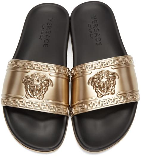 versace gold slides cheap|versace slides cheap.